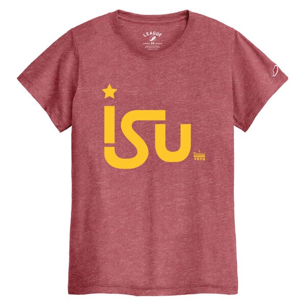 League Women's Vintage ISU Cardinal T-Shirt